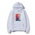 Oversized hoodie with Darling in the FranXX anime print WHITE S