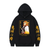 Oversize Hoodie with Demon Slayer Anime Print BLACK S