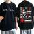 Oversized T-Shirt with Print Attack on Titan Black S