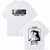 Oversized T-Shirt with Print jujutsu kaisen White S