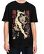 Oversize T-Shirt z nadrukiem Demon Slayer Czarny S