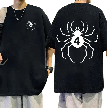 Oversize T-Shirt z nadrukiem Hunter x Hunter Czarny S