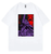 Oversize T-Shirt mit Print Evangelion Weiß S T0120 фото