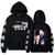 Oversized Hoodie with Tokyo Ghoul anime print Black S