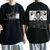 Oversized T-Shirt with Print Attack on Titan Black S