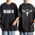 Oversize T-Shirt z nadrukiem Tokyo Revengers Czarny S