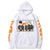 Oversized Hoodie with Haikyu! Anime Print White S