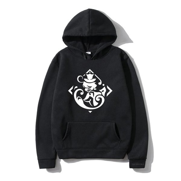 Oversized Hoodie mit Anime-Druck Genshin Impact SCHWARZ S H0157 фото