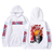 Oversize Hoodie mit Bleach Anime Print Weiß S H0042 фото