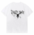 Oversize T-Shirt mit Print Death Note Weiß S T0091 фото