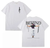 Oversized T-Shirt with Print jujutsu kaisen White S