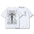 Oversize T-Shirt mit Print Evangelion Weiß S T0116 фото