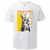 Oversize T-Shirt mit Print Onepunchman Weiß S T0302 фото