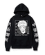 Oversized Hoodie with Jujutsu Kaisen anime print Black S