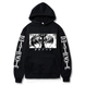 Oversize Hoodie mit Death Note Anime Print SCHWARZ S H0101 фото 1