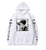 Oversized hoodie with Bungo Stray Dogs anime print WHITE S