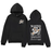 Oversized Hoodie with One Piece anime print Black S