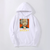 Oversized Hoodie with My Hero Academia anime print White S