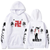 Oversized Hoodie with Tokyo Revengers anime print White S