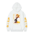 Oversize Hoodie mit Demon Slayer Anime Print WEIß S H0122 фото