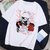 Oversized T-Shirt with Print Naruto White S