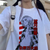 Oversized T-Shirt with Print Tokyo Revengers White S