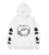 Oversized Hoodie with My Hero Academia anime print White S