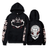 Oversized Hoodie with Jujutsu Kaisen anime print Black S