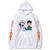 Oversize Hoodie mit Anime-Druck Hunter x Hunter WEIß S H0195 фото