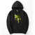 Oversized Hoodie with Onepunchman anime print Black S