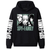 Oversized Hoodie with Spy x Family anime print Black S