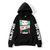 Oversized Hoodie with Spy x Family anime print Black S