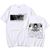 Oversized T-Shirt with Print Attack on Titan White S