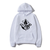 Oversized Hoodie with Genshin Impact Anime Print White S