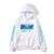 Oversized Hoodie with Anime Print Cyberpunk: Edgerunners White S