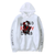 Oversized hoodie with Bungo Stray Dogs anime print WHITE S