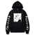 Oversized hoodie with Chainsaw man anime print BLACK S