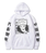 Oversized Hoodie with Jujutsu Kaisen anime print White S