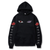 Oversized Hoodie with Naruto anime print Black S