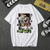 Oversized T-Shirt with Print Demon Slayer White S