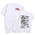 Oversized T-Shirt with Print JoJo's Bizarre Adventure White S