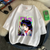 Oversize T-Shirt z nadrukiem Sailor Moon Biały S