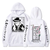 Oversized hoodie with Bungo Stray Dogs anime print WHITE S