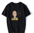 Oversize T-Shirt mit Print Onepunchman Schwarz S T0299 фото