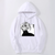 Oversized Hoodie with Tokyo Ghoul anime print White S