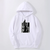 Oversized Hoodie with Jujutsu Kaisen anime print White S