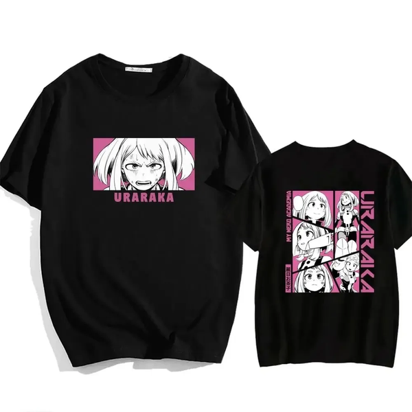 Oversize T-Shirt mit Print My Hero Academia Schwarz S T0209 фото