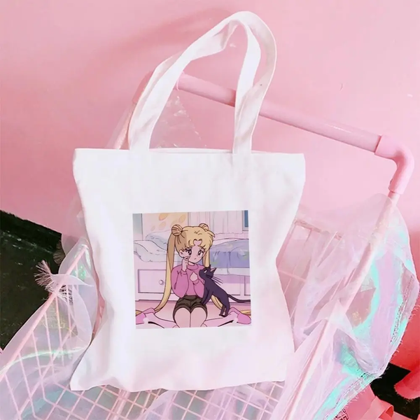 Shopper with anime print Sailor Moon