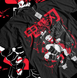 Oversize T-Shirt z nadrukiem Demon Slayer Czarny S