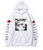 Oversized Hoodie with Naruto anime print White S